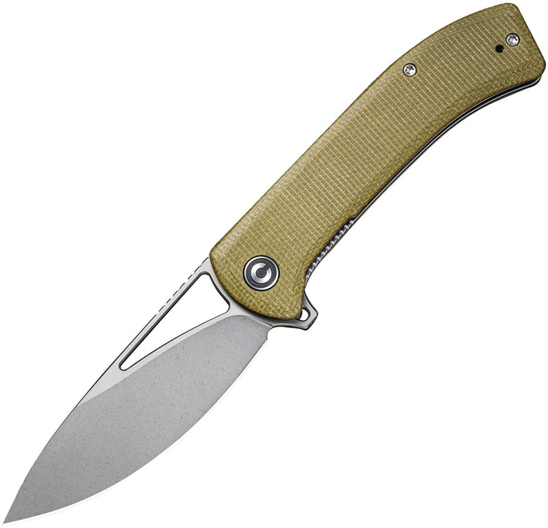 Civivi Rifle Linerlock Folding Knife 3.5" 14C28N Steel Blade Olive Micarta Handle C2024B -Civivi - Survivor Hand Precision Knives & Outdoor Gear Store