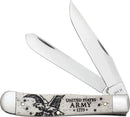 Case XX US Army Trapper Pocket Knife Stainless Steel Blades Natural Bone Handle 15034 -Case Cutlery - Survivor Hand Precision Knives & Outdoor Gear Store