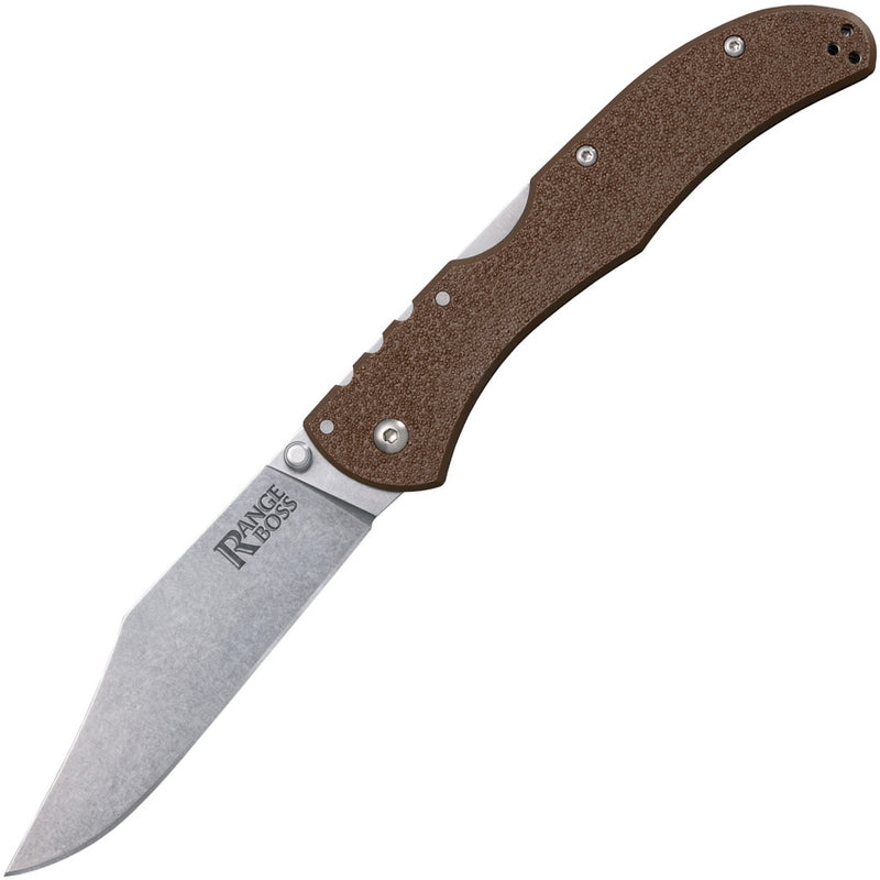 Cold Steel Range Boss Lockback Folding Knife 4" 4034 Steel Blade Dark Earth Zytel Handle 20KR9 -Cold Steel - Survivor Hand Precision Knives & Outdoor Gear Store