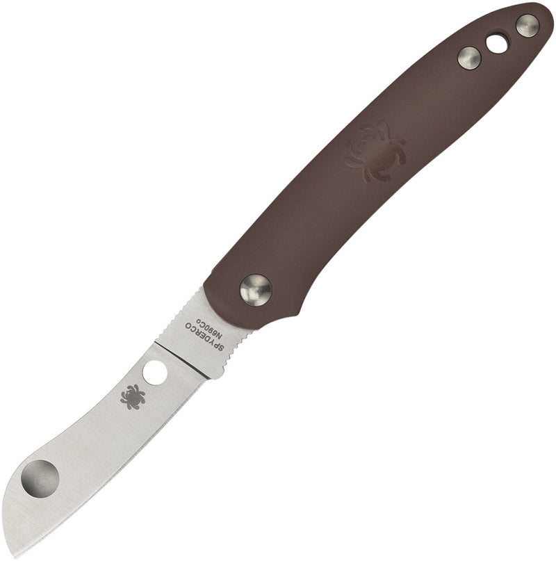 Spyderco Roadie Folding Knife 2" N690 Steel Blade Brown FRN Handle 189PBN -Spyderco - Survivor Hand Precision Knives & Outdoor Gear Store