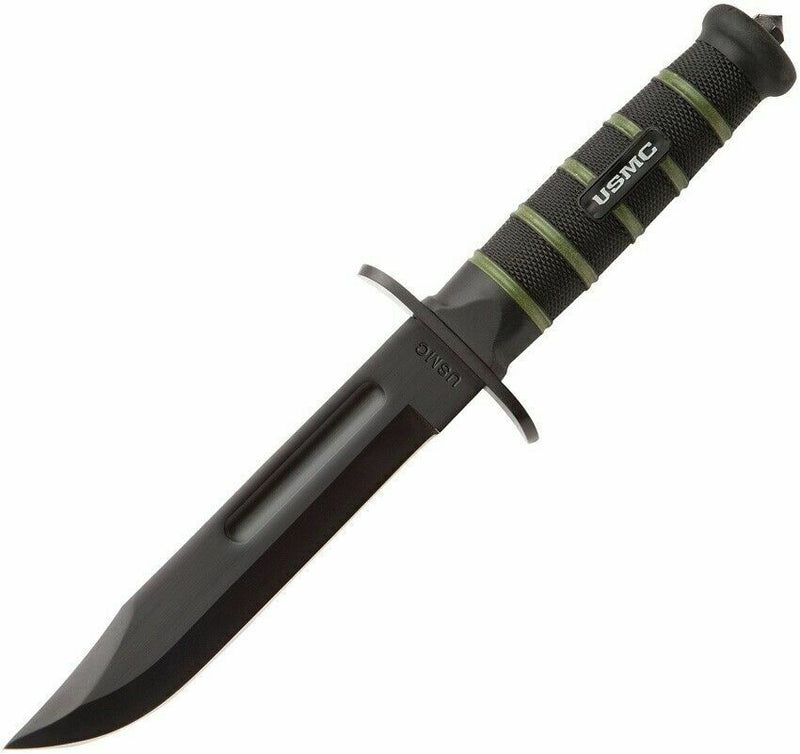 United Cutlery Blackout Combat Fighter Fixed Knife 6.5" 420 Steel Blade Rubber Handle 3156 -United Cutlery - Survivor Hand Precision Knives & Outdoor Gear Store