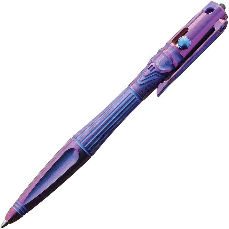 Rike Knife Pen Pocket Clip Glass Breaker Blue And Purple Titanium Construction TR02BP -Rike Knife - Survivor Hand Precision Knives & Outdoor Gear Store