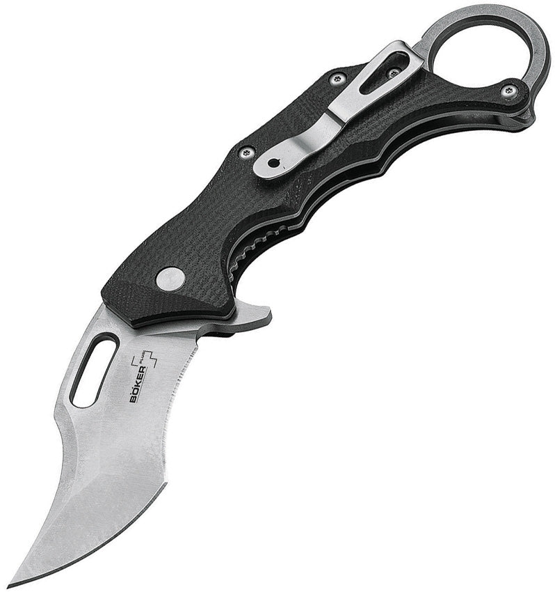 Boker Wildcat XL Folding Knife 3.5" D2 Tool Steel Blade Black G10 Handle 01BO755 -Boker Plus - Survivor Hand Precision Knives & Outdoor Gear Store