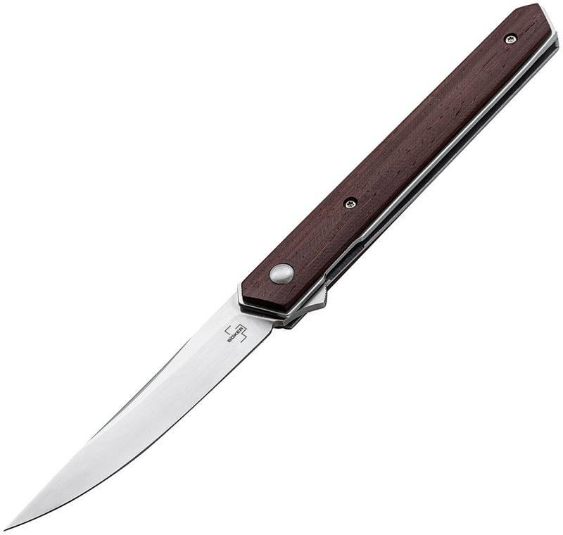 Boker Plus Kwaiken Air Liner Folding Knife 3.5" VG-10 Steel Blade Wood Handle 01BO168 -Boker Plus - Survivor Hand Precision Knives & Outdoor Gear Store