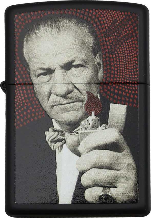 Zippo Lighter Mr. Blaisdell Black Matte Dimensions: 1.44" x 2.25" 32205 -Zippo - Survivor Hand Precision Knives & Outdoor Gear Store