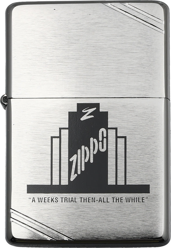 Zippo Lighter Weeks Trial Windproof Brushed Chrome All Metal Construction 62742 -Zippo - Survivor Hand Precision Knives & Outdoor Gear Store