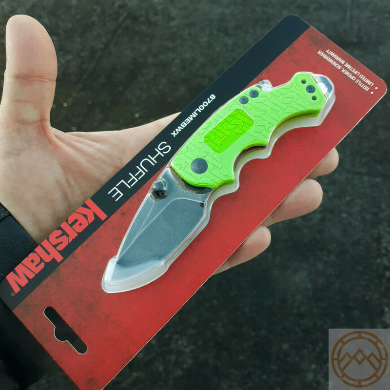 Kershaw Shuffle Linerlock Knife 2.4" 8Cr13MoV Steel Blade Lime Green GFN Handle 8700LIMEBWX -Kershaw - Survivor Hand Precision Knives & Outdoor Gear Store