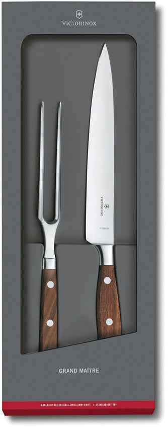 Victorinox Grand Maitre Carving Set Kitchen knife Stainless Blade Maple Handle 772402 -Victorinox - Survivor Hand Precision Knives & Outdoor Gear Store