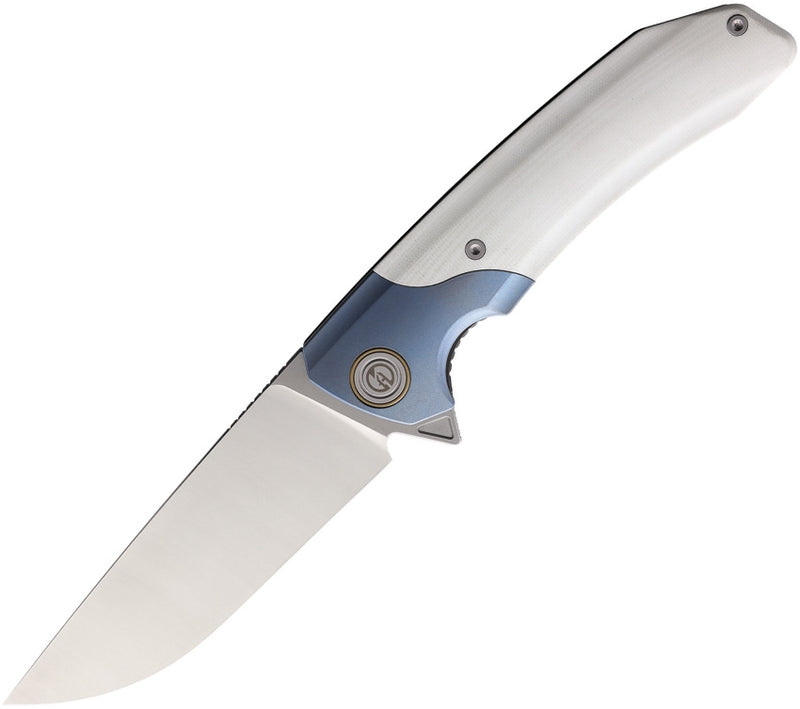 Maxace Goliath 2.0 Liner Folding Knife 4.5" Bohler K110 Steel Blade White G10 Handle XMGL204 -Maxace - Survivor Hand Precision Knives & Outdoor Gear Store