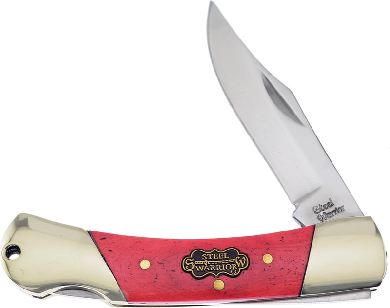 Frost Cutlery Creekside Warrior Folding Knife 2" Stainless Steel Blade Red Smooth Bone Handle W361RSB -Frost Cutlery - Survivor Hand Precision Knives & Outdoor Gear Store