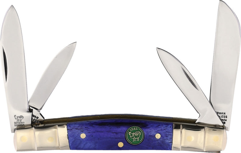 Hen & Rooster Congress Pocket Knife Stainles Blades Purple Smooth Bone Handle 324PSB -Hen & Rooster - Survivor Hand Precision Knives & Outdoor Gear Store