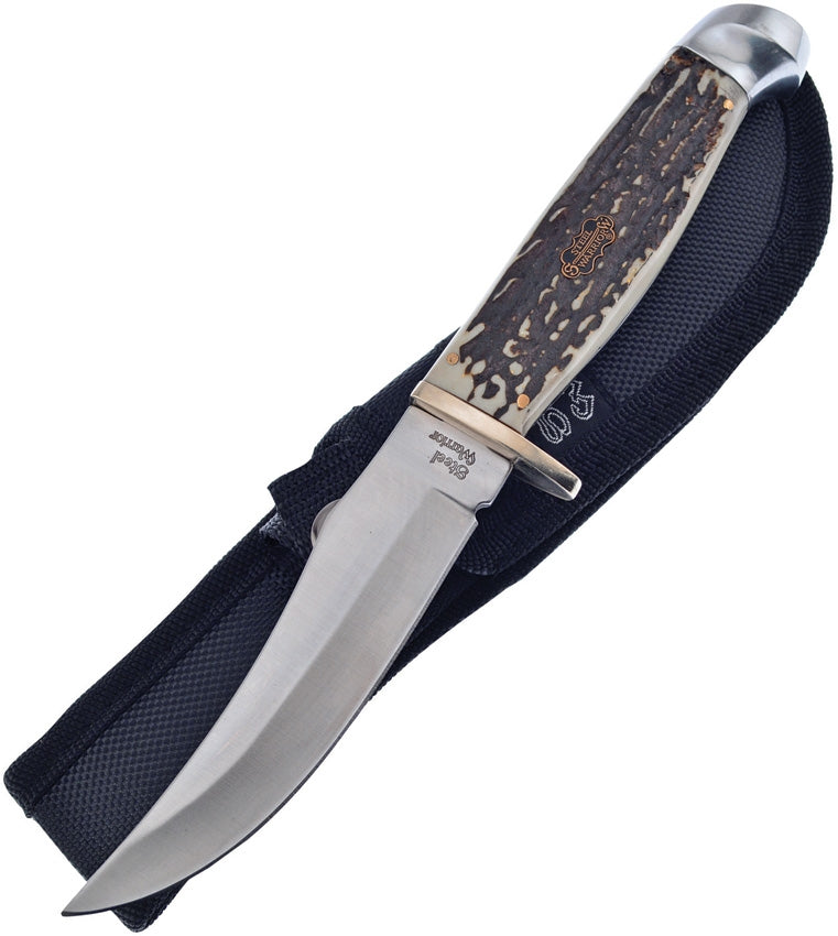 Frost Cutlery Fixed Knife 4.5" Stainless Steel/Upswept Blade Stag Bone Resin Handle W602SBR -Frost Cutlery - Survivor Hand Precision Knives & Outdoor Gear Store