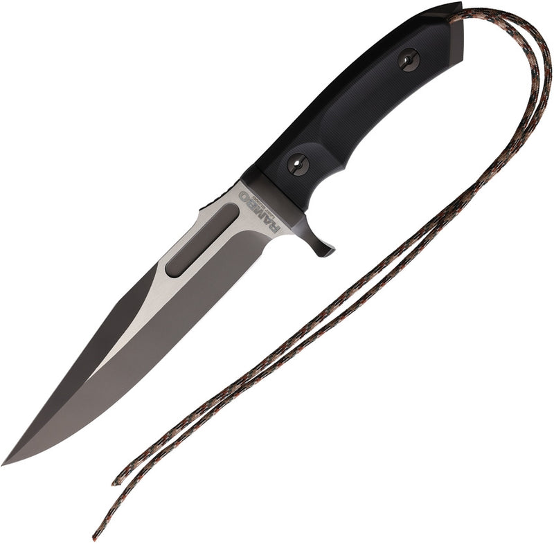 Rambo Last Blood Fixed Knife 8" Stainless Steel Blade Black Sculpted Synthetic Handle 9416 -Rambo - Survivor Hand Precision Knives & Outdoor Gear Store