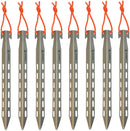 Pathfinder Tent Stake Set 8pc Reflective Cords Titanium Construction 208 -Pathfinder - Survivor Hand Precision Knives & Outdoor Gear Store