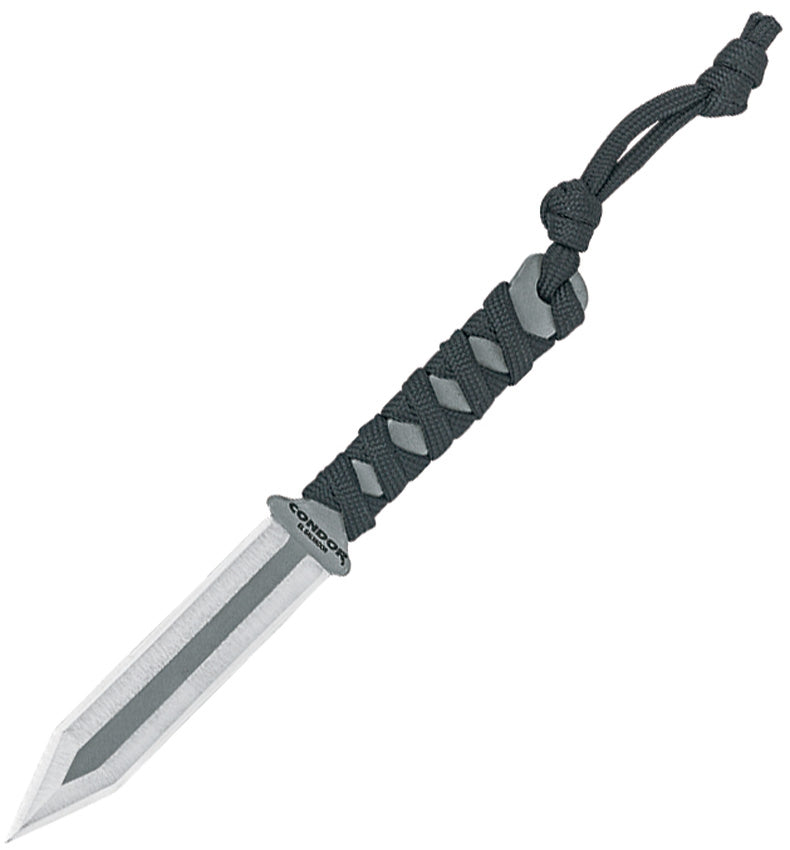 Condor Neck Gladius Fixed Knife 3.13" 1075HC Steel Blade Wrapped Paracord Handle TK1824312HC -Condor - Survivor Hand Precision Knives & Outdoor Gear Store