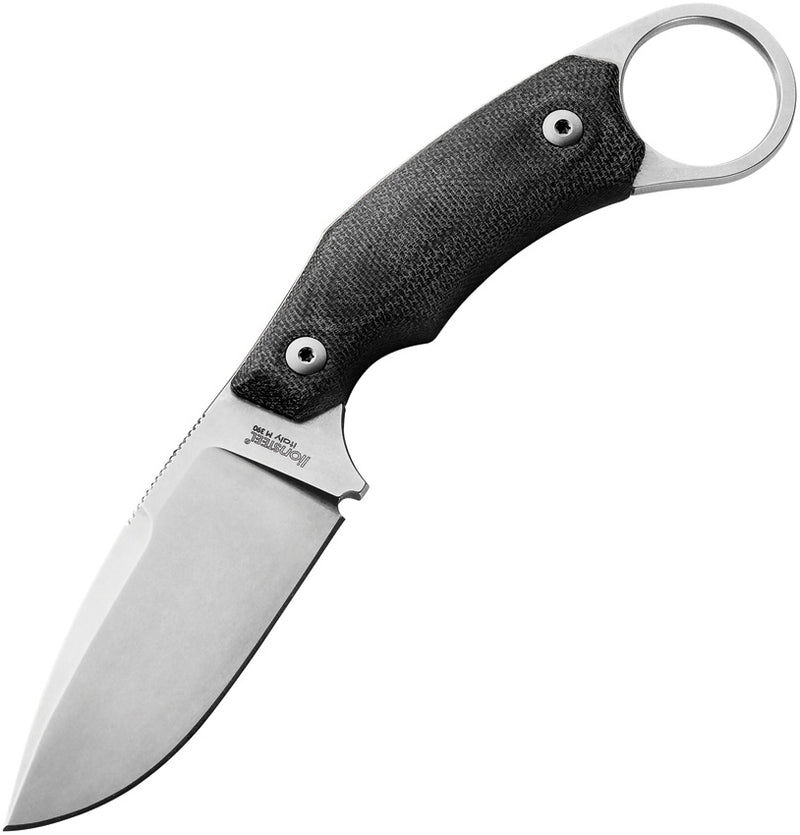 LionSTEEL H2 Fixed Knife Drop Point 3" Bohler M390 Stainless Steel Blade Black G10 Handle -LionSTEEL - Survivor Hand Precision Knives & Outdoor Gear Store