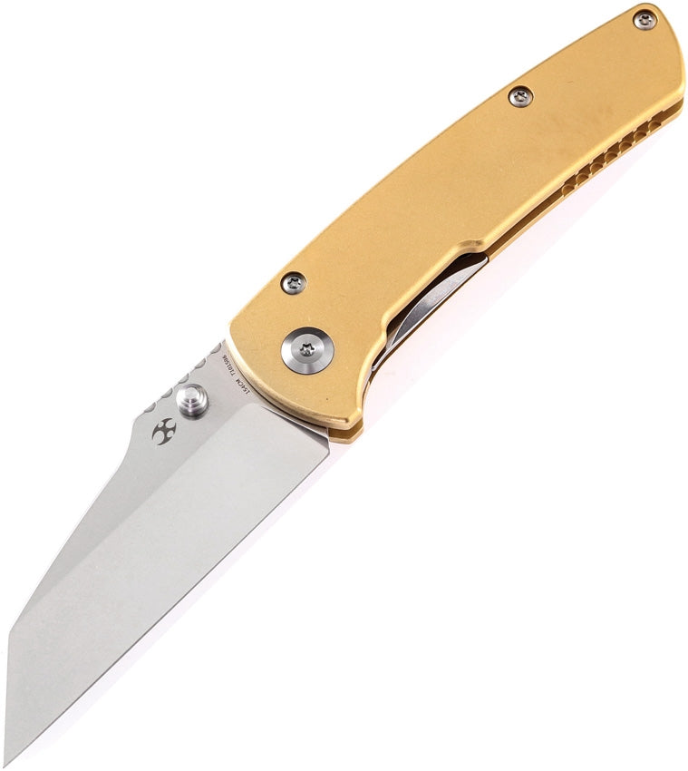 Kansept Knives Main Liner Folding Knife 3.5" 154CM Steel Blade Brass Handle 1015B6 -Kansept Knives - Survivor Hand Precision Knives & Outdoor Gear Store