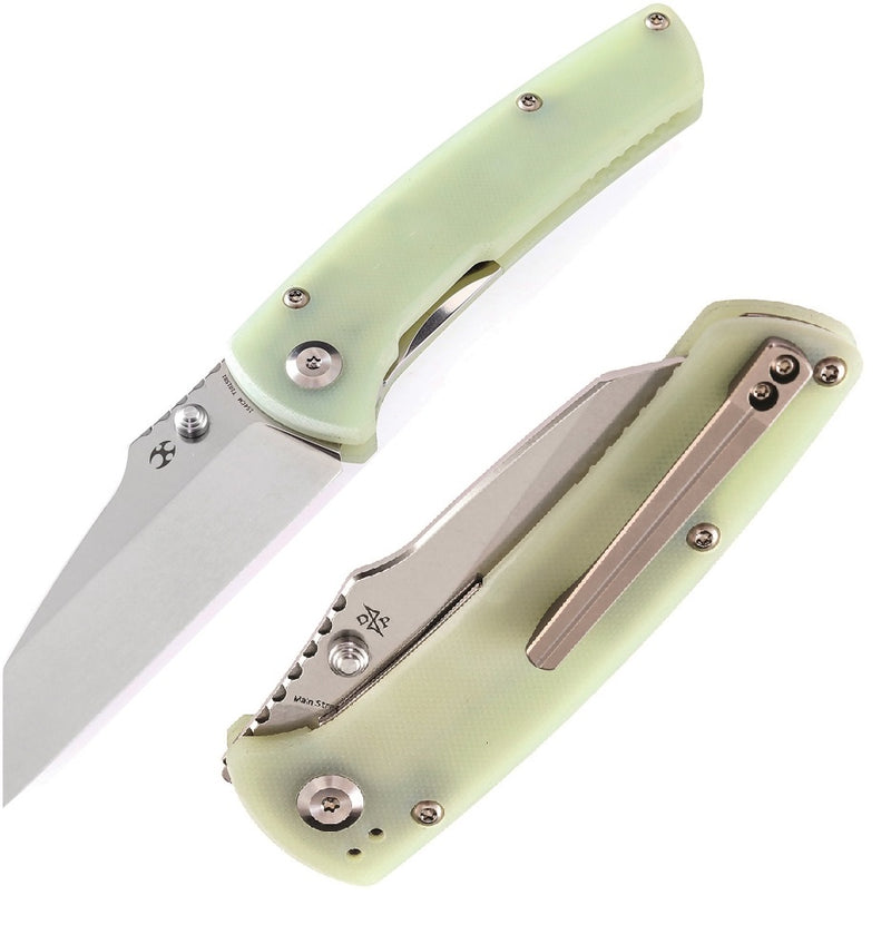 Kansept Knives Street Folding Knife 3.5" 154CM Steel Blade Jade G-10 Handle 1015B1 -Kansept Knives - Survivor Hand Precision Knives & Outdoor Gear Store