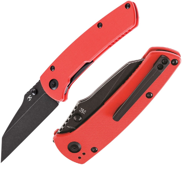 Kansept Knives Main Street Folding Knife 3.5" 154CM Steel Blade Red G-10 Handle 1015B2 -Kansept Knives - Survivor Hand Precision Knives & Outdoor Gear Store