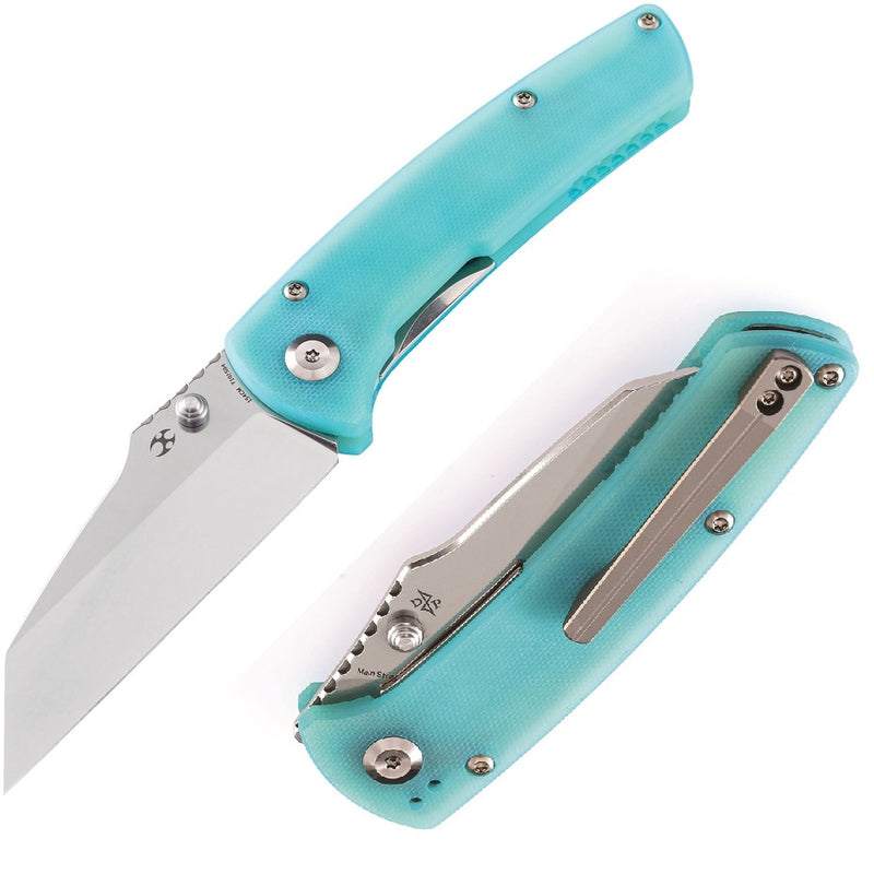 Kansept Knives Main Street Folding Knife 3.5" 154CM Steel Blade Blue G-10 Handle 1015B4 -Kansept Knives - Survivor Hand Precision Knives & Outdoor Gear Store