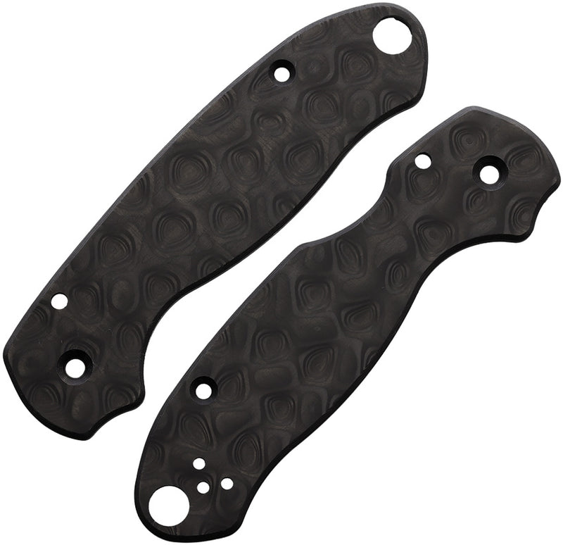 Flytanium Para3 Raindrop CF Scales For Spyderco Classic Raindrop Carbon Fiber 967 -Flytanium - Survivor Hand Precision Knives & Outdoor Gear Store