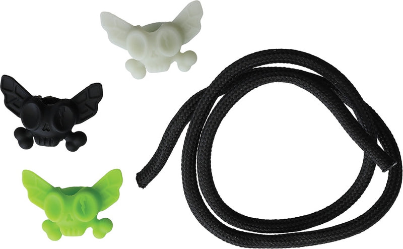 Flytanium Dead Fly Bead 3-Pack Black Green Glow-In-The-Dark w length Of Paracord 823 -Flytanium - Survivor Hand Precision Knives & Outdoor Gear Store