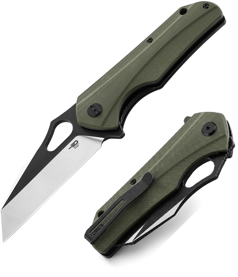 Bestech Knives Operator Folding Knife 3.5" D2 Tool Steel Blade Green G10 Handle G36C -Bestech Knives - Survivor Hand Precision Knives & Outdoor Gear Store