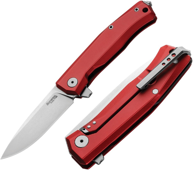 LionSTEEL Myto Framelock Folding Knife 3.25" M390 Steel Blade Red Aluminum Handle TMT01ARS -LionSTEEL - Survivor Hand Precision Knives & Outdoor Gear Store