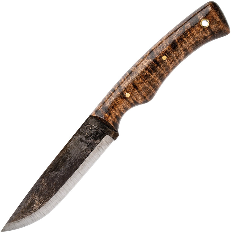 Pathfinder PKS Scorpion Fixed Knife 4.25" 1095HC Steel Full Tang Blade Curly Maple Handle 300CM -Pathfinder - Survivor Hand Precision Knives & Outdoor Gear Store