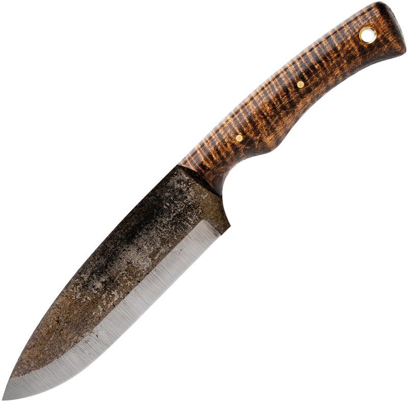 Pathfinder PKS Mountaineer Fixed Knife 5.5" 1095HC Steel Full Tang Blade Curly Maple Handle 301CM -Pathfinder - Survivor Hand Precision Knives & Outdoor Gear Store