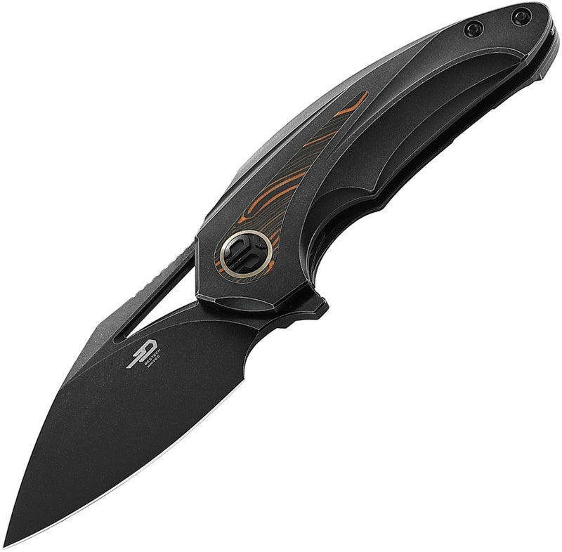 Bestech Knives Nuke Frame Folding Knife 2.63" M390 Steel Blade Titanium/G10 Handle T2107E -Bestech Knives - Survivor Hand Precision Knives & Outdoor Gear Store