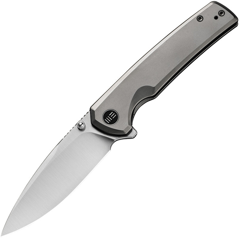 We Knife Co Frame Folding Knife 3.5" CPM-20CV Steel Blade Gray Titanium Handle 21014C1 -We Knife Co - Survivor Hand Precision Knives & Outdoor Gear Store