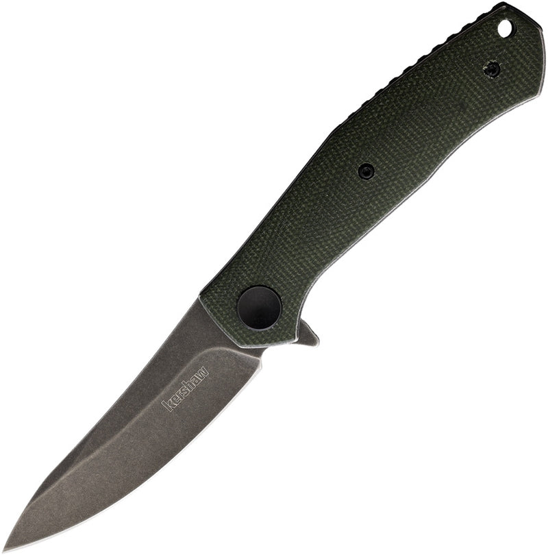 Kershaw Concierge Folding Knife 3.25" D2 Tool Steel Blade OD Green Micarta Handle 4020MCG -Kershaw - Survivor Hand Precision Knives & Outdoor Gear Store