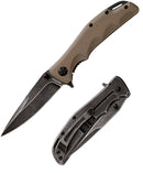 Fox Edge Frame Folding Knife 3.5" 8Cr13MoV Steel Blade G10 / Stainless Handle 025 -Fox Edge - Survivor Hand Precision Knives & Outdoor Gear Store