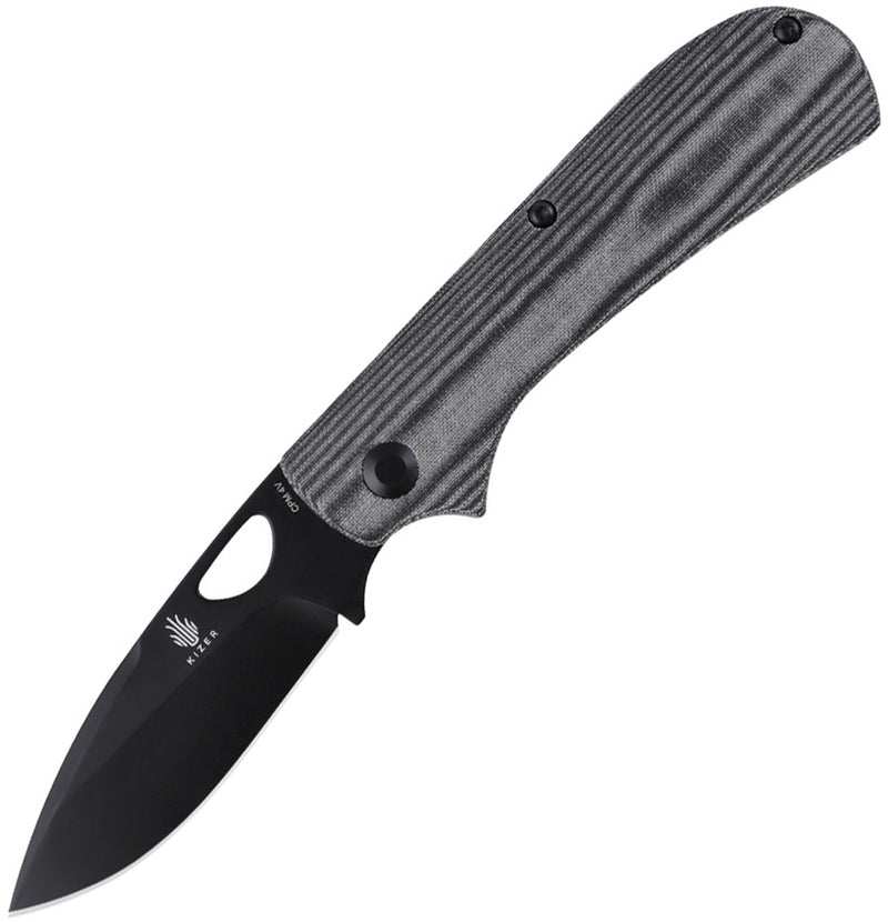 Kizer Cutlery Zipslip Folding Knife 2.75" CPM-4V Steel Blade Black Micarta Handle V3507N4 -Kizer Cutlery - Survivor Hand Precision Knives & Outdoor Gear Store