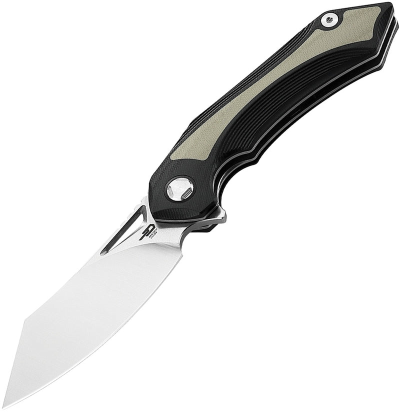Bestech Knives Kasta Linerlock Folding Knife 3.5" 154CM Steel Blade Black And Tan G10 Handle KG45B -Bestech Knives - Survivor Hand Precision Knives & Outdoor Gear Store