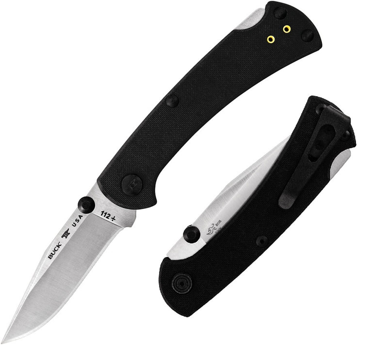 Buck Slim Pro TRX Lockback Folding Knife 3" CPM S30V Steel Blade Black Stainless Handle 112BKS3 -Buck - Survivor Hand Precision Knives & Outdoor Gear Store