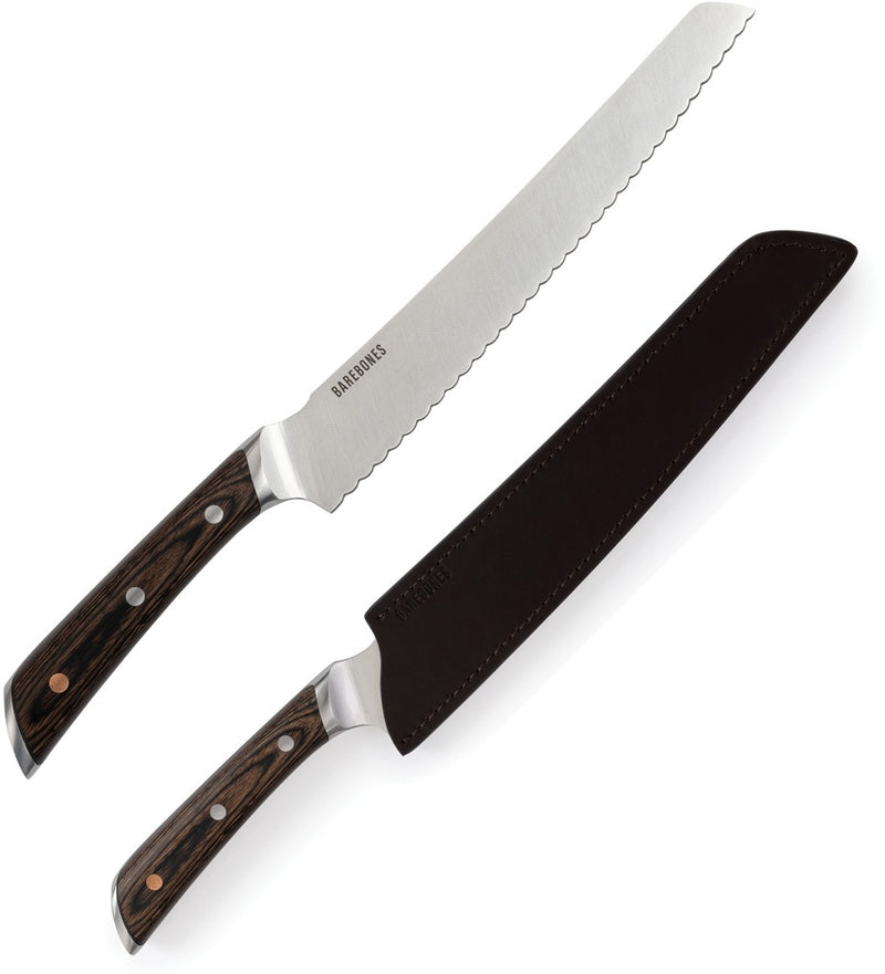 Barebones Living Bread Kitchen Knife 9" 50CrMoV15 Steel Blade Pakkawood Handle 492 -Barebones Living - Survivor Hand Precision Knives & Outdoor Gear Store