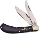 Frost Saddlehorn Pocket Knife Mirror Finish Stainless Blades Buffalo Horn Handle TC528CBH -Frost Cutlery - Survivor Hand Precision Knives & Outdoor Gear Store