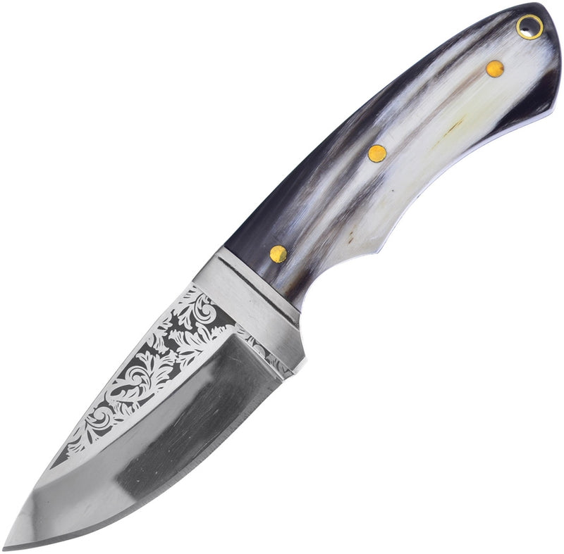 Frost Cutlery Hunter Fixed Knife Stainless Steel Full Tang Blade Ox Horn Handle HP130OX -Frost Cutlery - Survivor Hand Precision Knives & Outdoor Gear Store