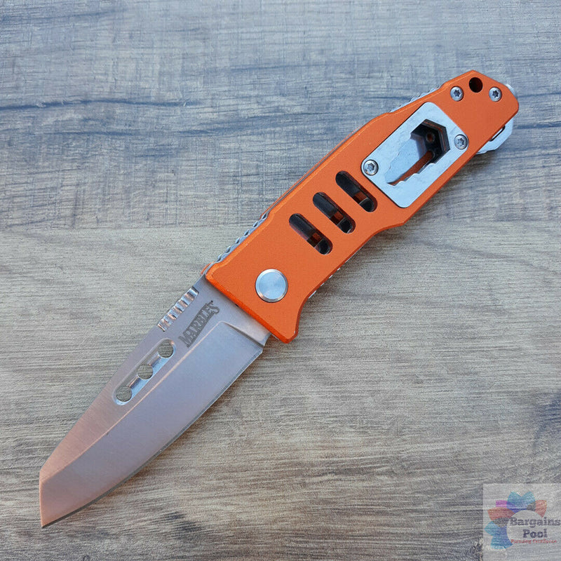 Marbles Linerlock Folding Knife 2.75" Stainless Steel Blade Orange Aluminum Handle 558 -Marbles - Survivor Hand Precision Knives & Outdoor Gear Store