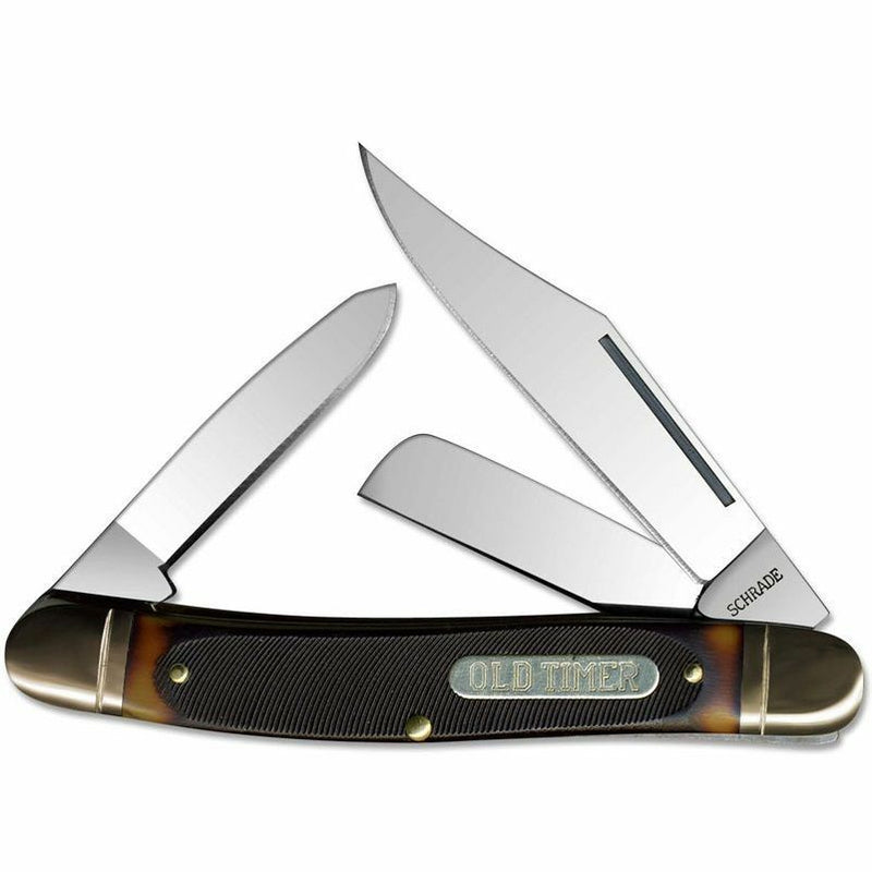 Schrade Stockman Old Timer Pocket Knife Stainless Steel Blades Delrin Handle 858OT -Schrade - Survivor Hand Precision Knives & Outdoor Gear Store