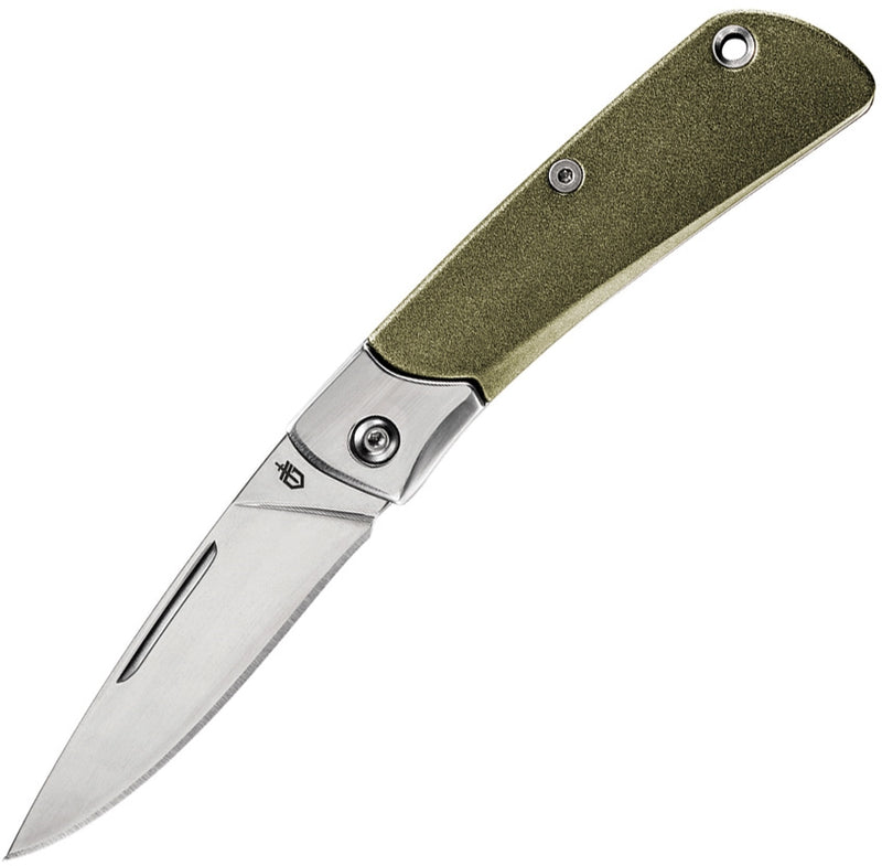 Gerber Wing Tip Slip Joint Folding Knife 2.5" 7Cr17MoV Steel Blade Green Aluminum Handle 3720 -Gerber - Survivor Hand Precision Knives & Outdoor Gear Store