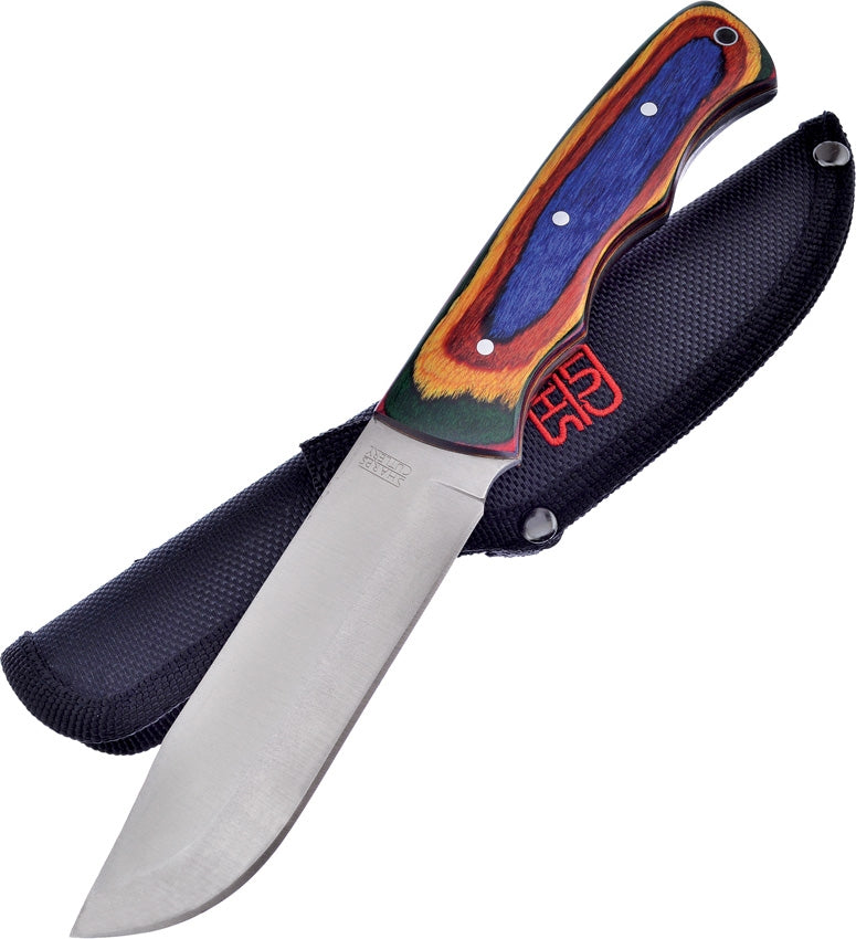Frost Fixed Knife 4.25" Satin Finish Stainless Full Tang Blade Frostwood Handle HP121FW -Frost Cutlery - Survivor Hand Precision Knives & Outdoor Gear Store