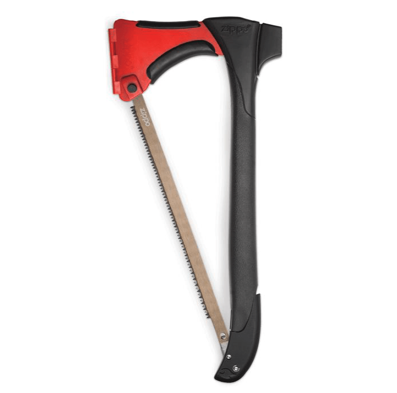 Zippo Lighter Axe Saw Fixed Knife 5" 420 Steel Full Tang Blade Black Polymer Handle 20242 -Zippo - Survivor Hand Precision Knives & Outdoor Gear Store