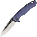 QSP Knife Woodpecker Folding Knife 3.75" Bohler M390 Steel Blade Purple Titanium Handle 116C -QSP Knife - Survivor Hand Precision Knives & Outdoor Gear Store
