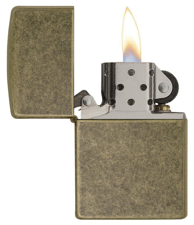 Zippo Lighter Classic Antique Brass Windproof Refillable Metal Construction Made In USA 10192 -Zippo - Survivor Hand Precision Knives & Outdoor Gear Store