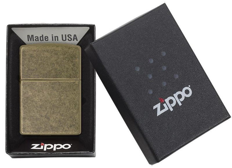 Zippo Lighter Classic Antique Brass Windproof Refillable Metal Construction Made In USA 10192 -Zippo - Survivor Hand Precision Knives & Outdoor Gear Store