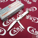 Case XX Peanut Sparxx Series Pocket Knife Stainless Blades White Synthetic Handle 60188 -Case Cutlery - Survivor Hand Precision Knives & Outdoor Gear Store