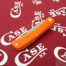 Case XX Sod Buster Jr Folding Knife 2.8" Stainless Blade Orange Synthetic Handle 80502 -Case Cutlery - Survivor Hand Precision Knives & Outdoor Gear Store